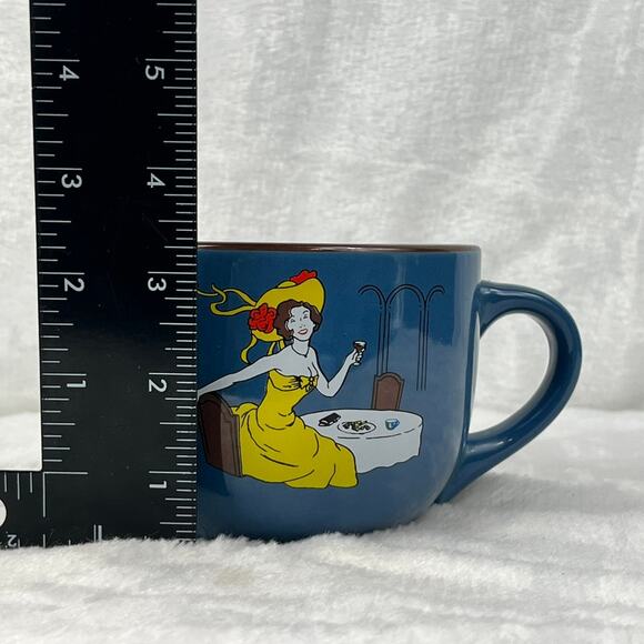 Café Bohème Coffee Crème Liqueur Promo Mug Woman in Yellow Dress Retro Graphic - Picture 8 of 8